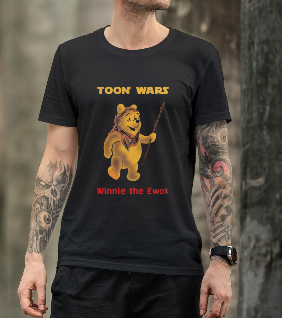 Toon Wars Winnie The Ewok Pooh Bear T-Shirt