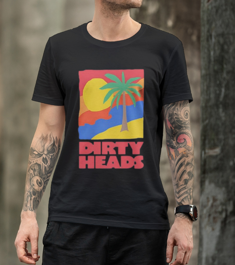 Dirty Heads Palm Tree Sunset Beach Vibes T-Shirt