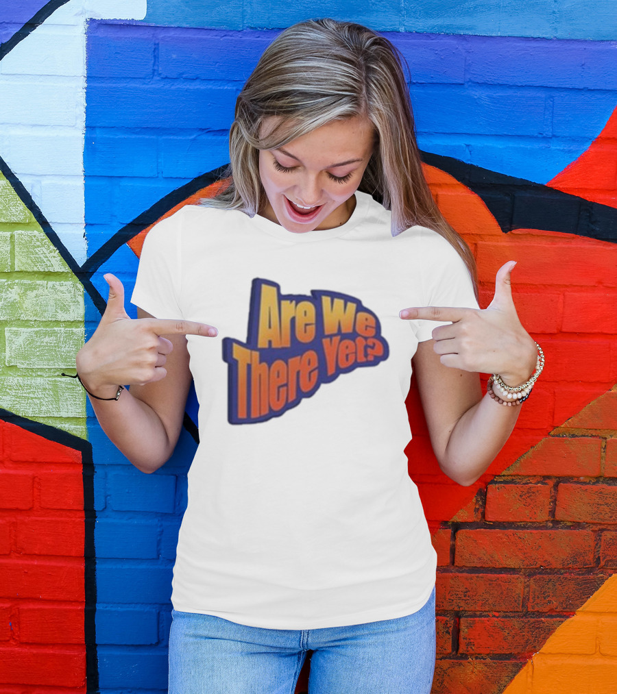 James Marriott Are We There Yet Retro Text T-Shirt