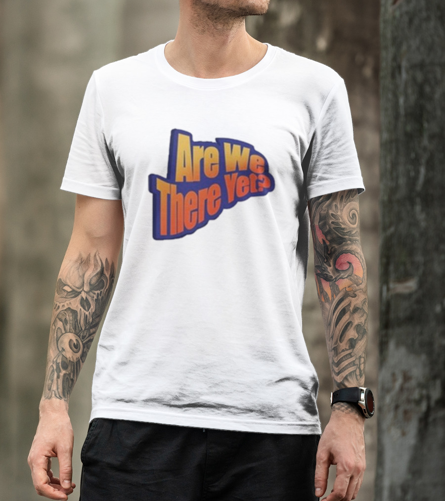 James Marriott Are We There Yet Retro Text T-Shirt