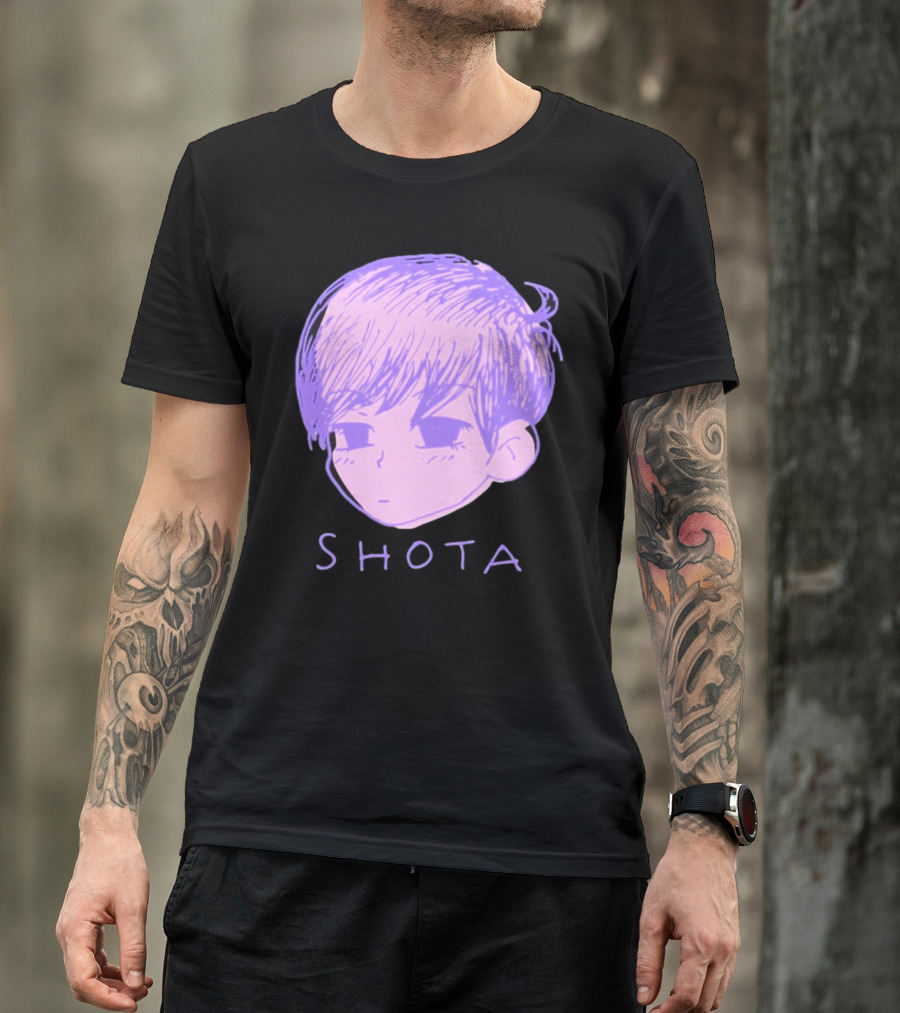 Kitsune Heroes Omo Cat Shota Anime Character Face Drawing T-Shirt