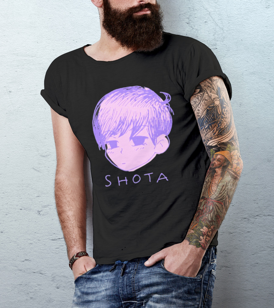 Kitsune Heroes Omo Cat Shota Anime Character Face Drawing T-Shirt