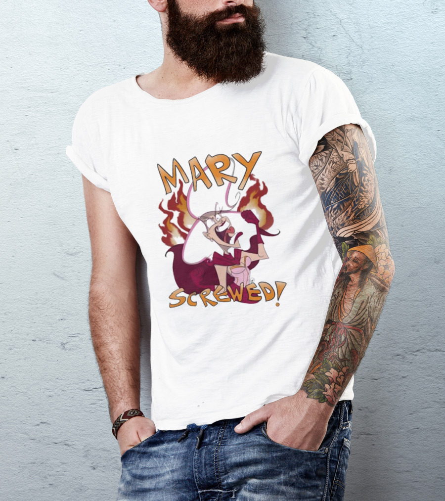 Mortal Kombat Mary Screwed Angry Fire T-Shirt