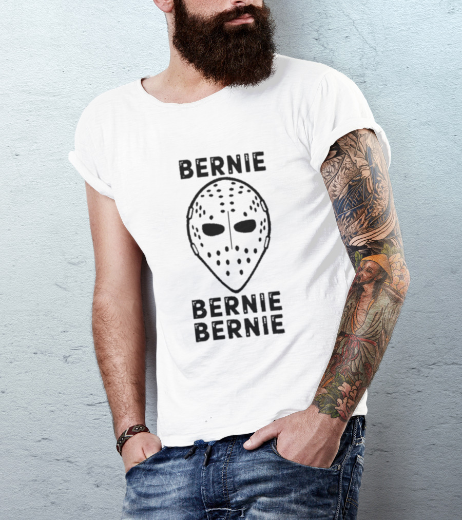 BERNIE BERNIE BERNIE Hockey Mask T-Shirt