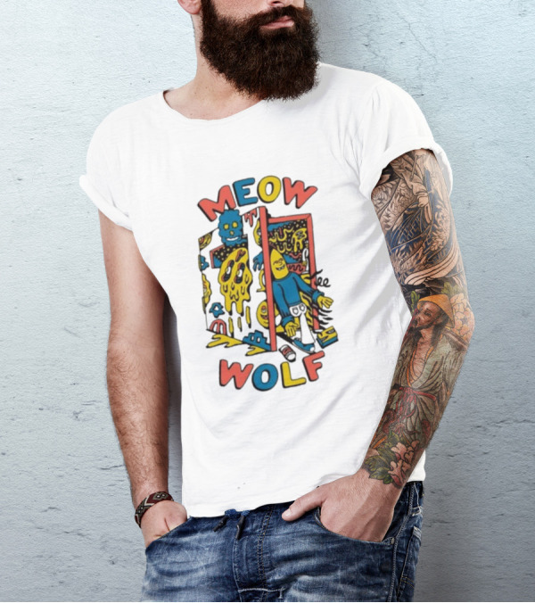 Meow Wolf Killer Acid X Mw Drippy Door Trippy Psychedelic T-Shirt