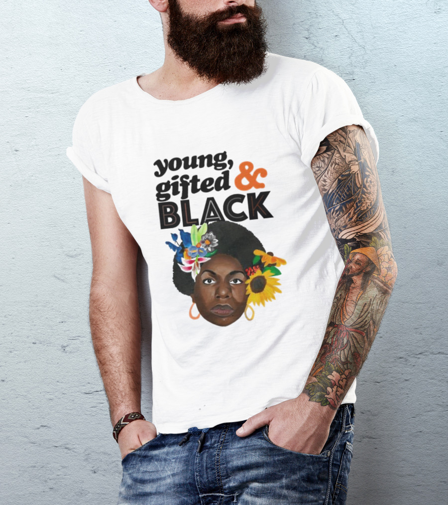 Young Gifted And Black Nina En Printemps T-Shirt