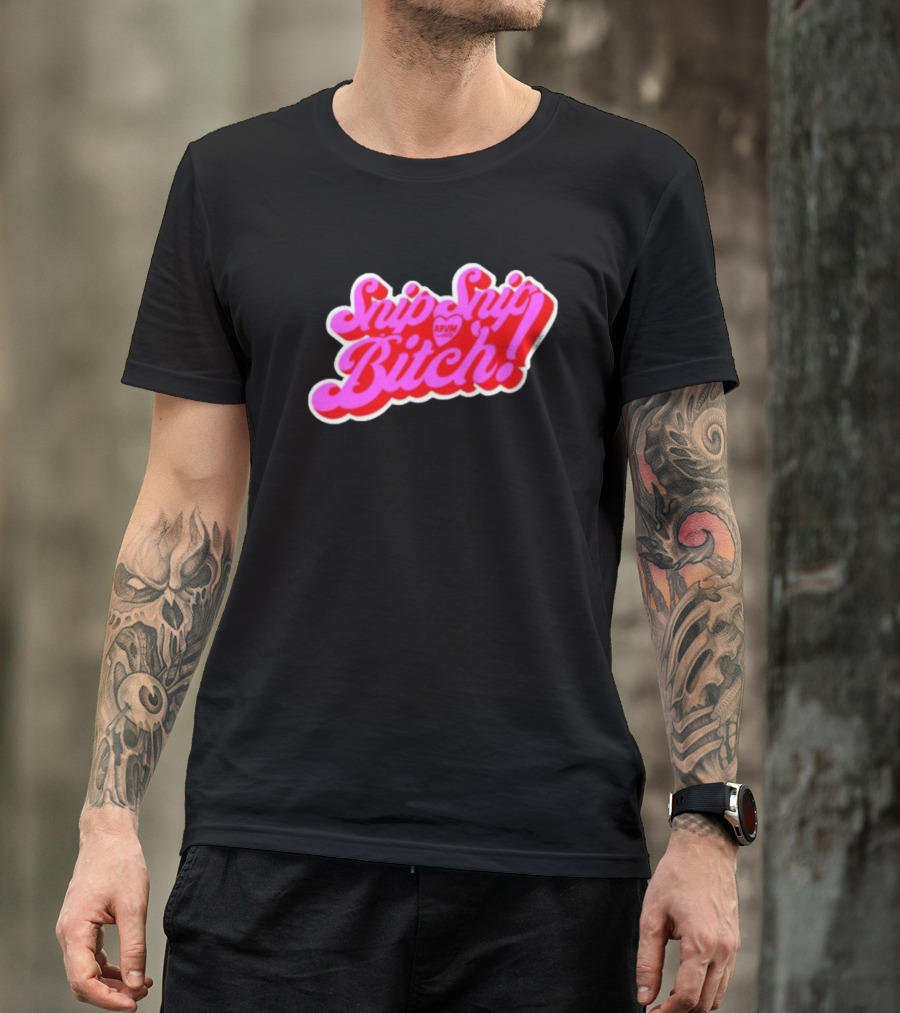 Angeria Paris Snip Snip Bitch APVM Heart Ringer T-Shirt