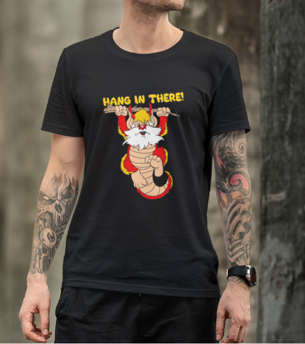Hang In There Snarf Hanging On Tree Branch T-Shirt