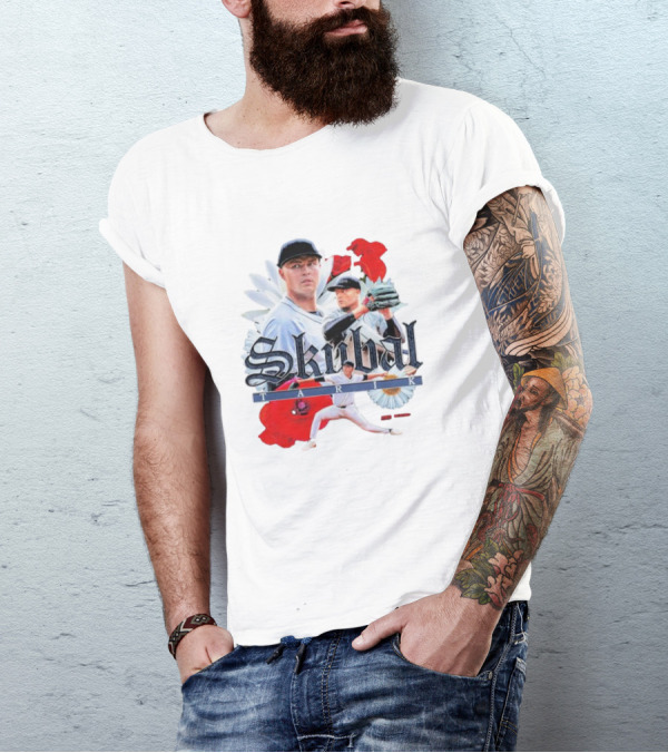 Skubal Tarik Baseball Player Floral Collage T-Shirt