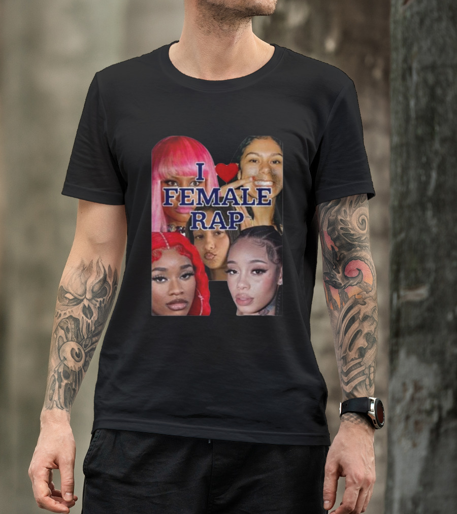 Nrth West Is My Spirit Animal I Love Female Rap Montage T-Shirt