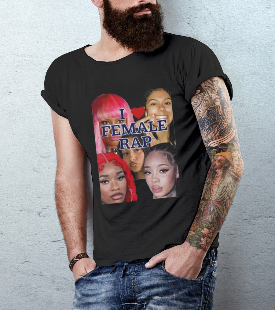 Nrth West Is My Spirit Animal I Love Female Rap Montage T-Shirt