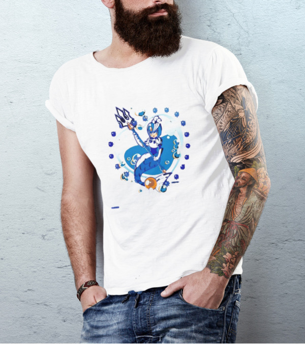 Splash Woman Mega Man Aqua Heart Capcom T-Shirt