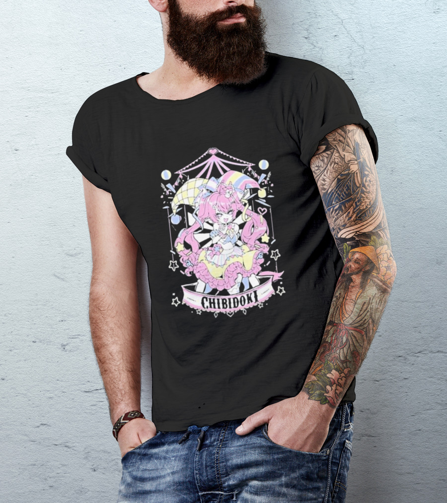 Chibidoki Pastel Circus Jester Kawaii Aesthetic T-Shirt