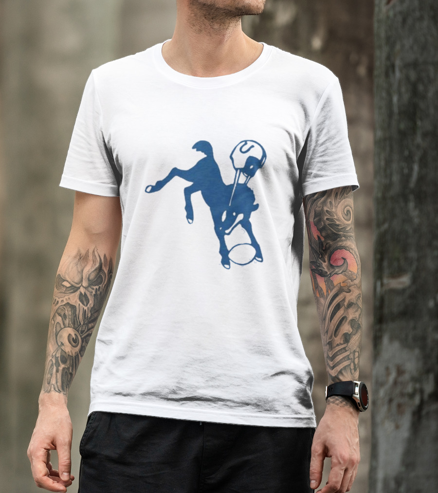 Indianapolis Colts 61 Blue Horse T-Shirt