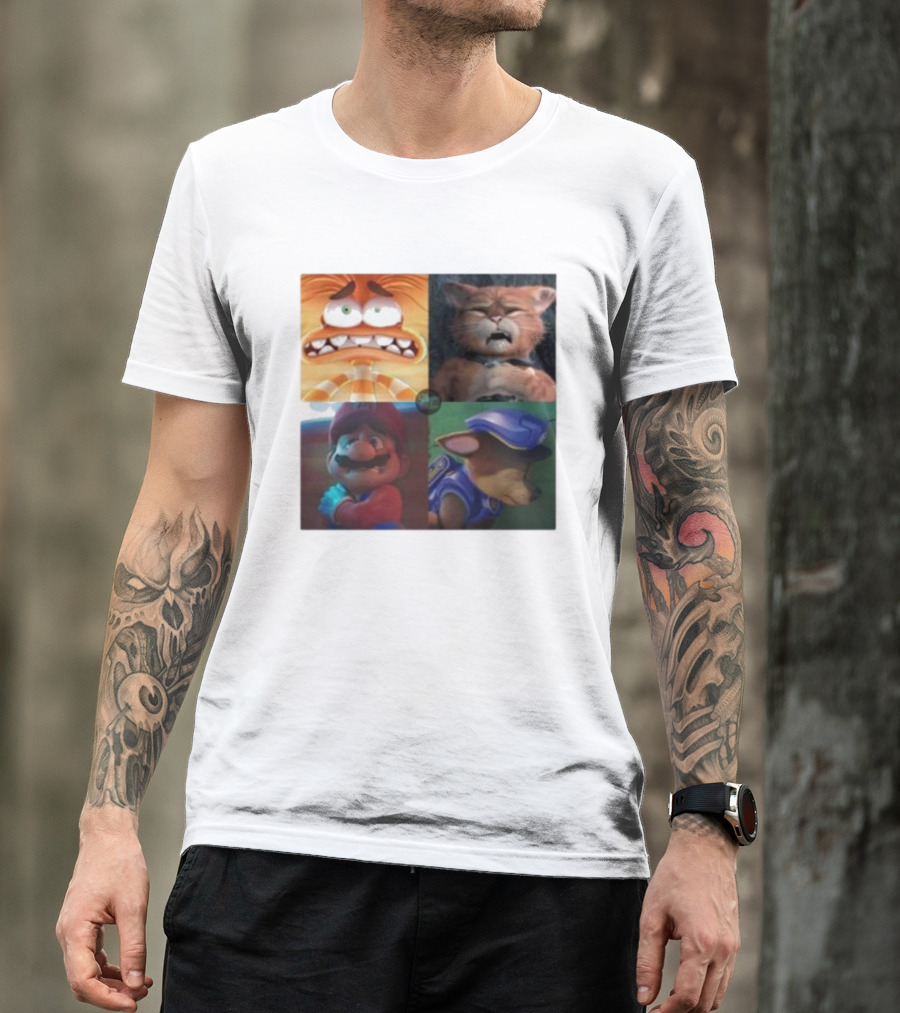 Panic Attack Anxiety Inside Out Puss In Boots Mario Paw Patrol Quartet T-Shirt