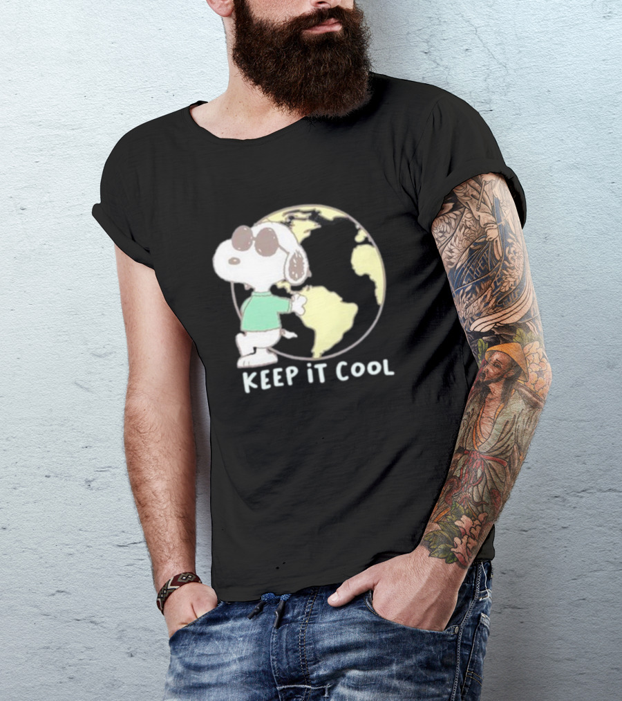 Snoopy Keep It Cool Earth Character T-Shirt