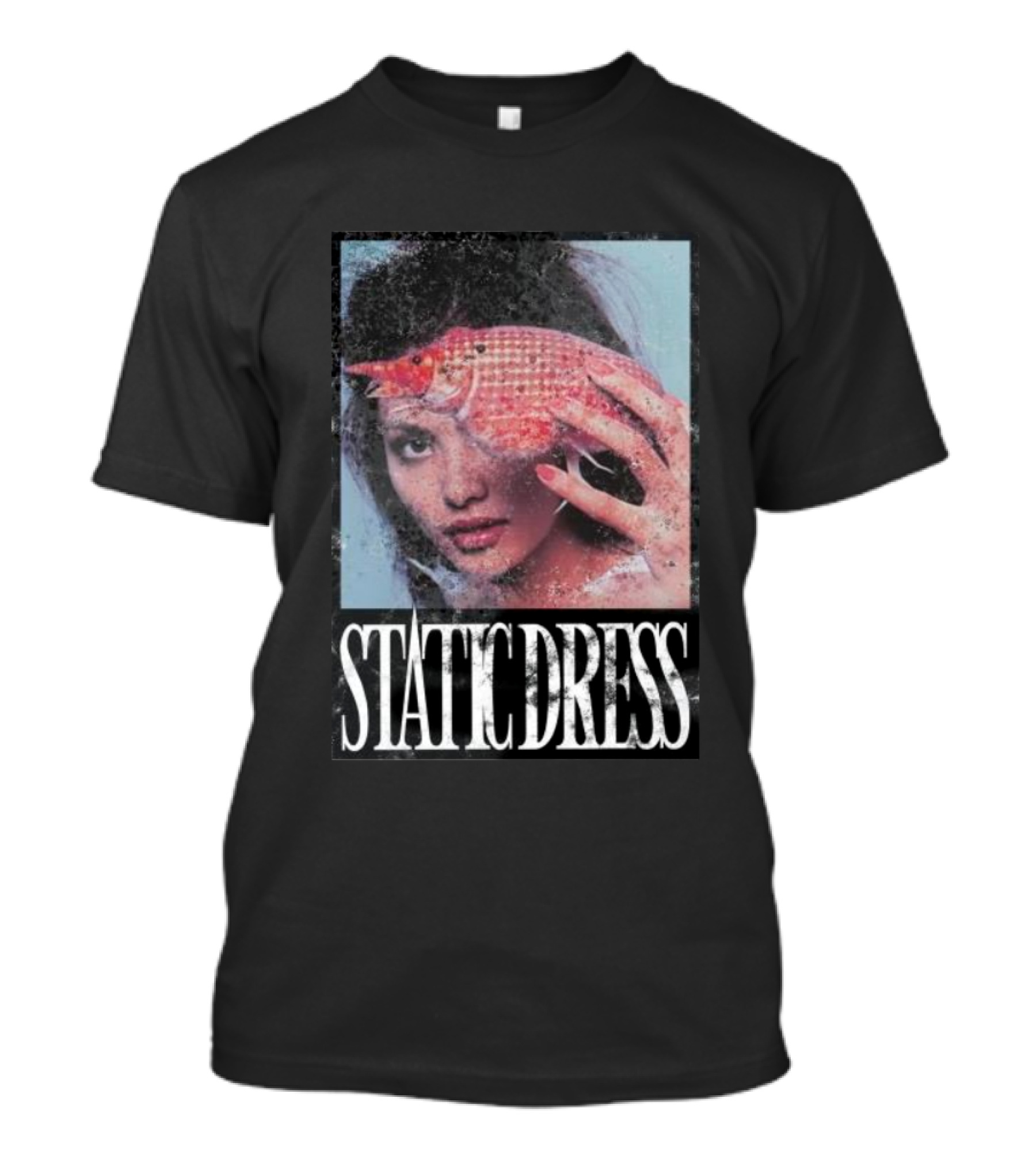 Static Dress Fish Net Mask T-Shirt