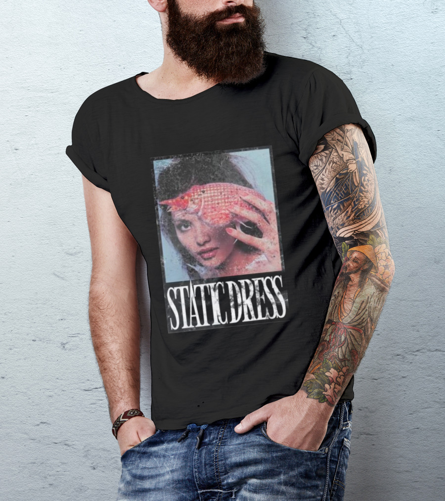 Static Dress Fish Net Mask T-Shirt
