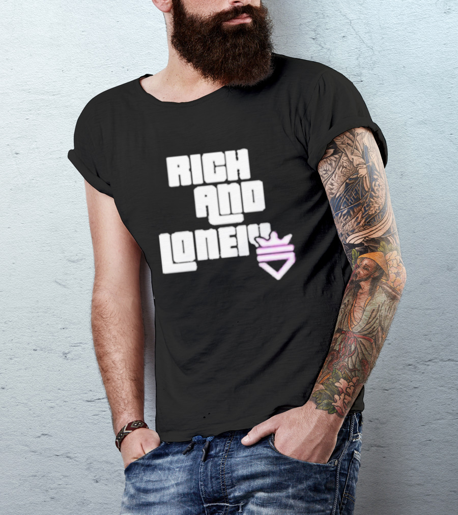 Optic Scump Rich And Lonely Rnl Wasted Miami Crown Graphics T-Shirt
