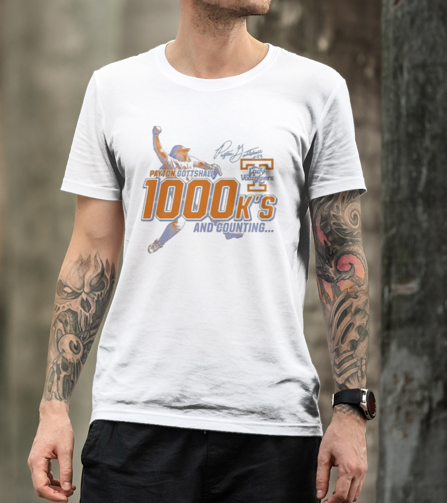 Payton Gottshall 1000 K’s And Counting Lady Volunteers T-Shirt