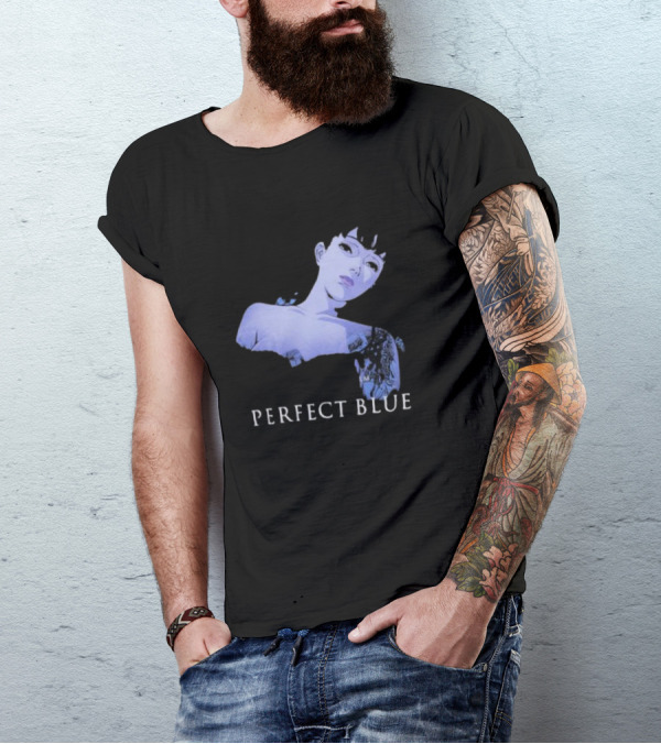Perfect Blue Anime Figure Geeks Rule Collaboration Silkscreen Printing T-Shirt