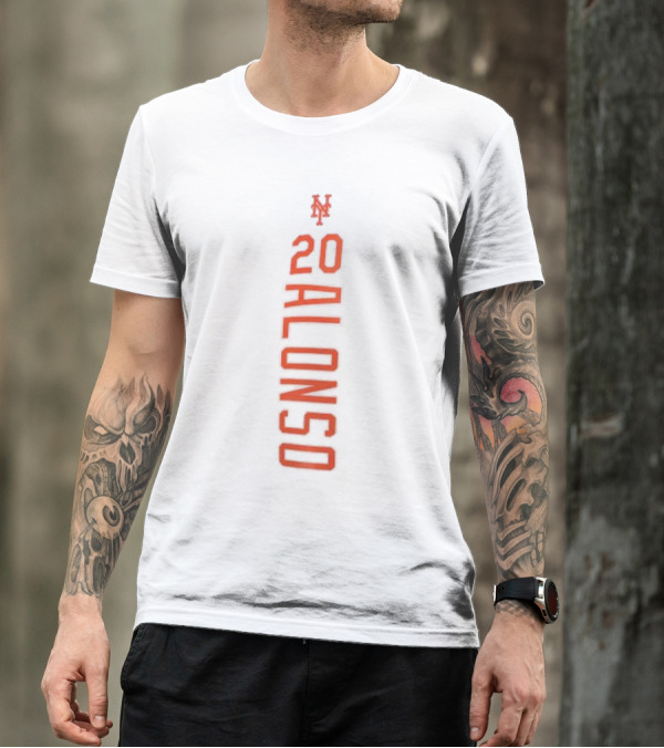 Pete Alonso 20 New York Mets Fanatics Branded Playmaker T-Shirt