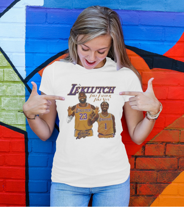 Leklutch Like Father Like Son Court Kings Los Angeles Basketball T-Shirt