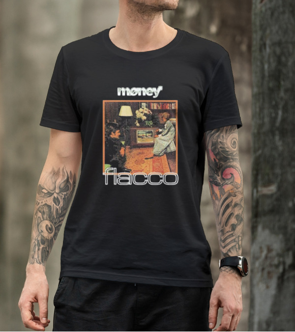 Money Flacco Television Vintage Living Room Scene T-Shirt