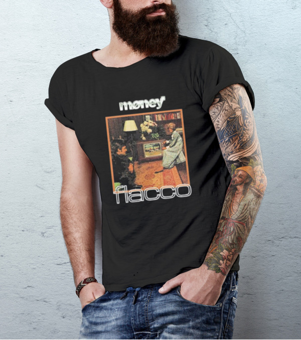 Money Flacco Television Vintage Living Room Scene T-Shirt