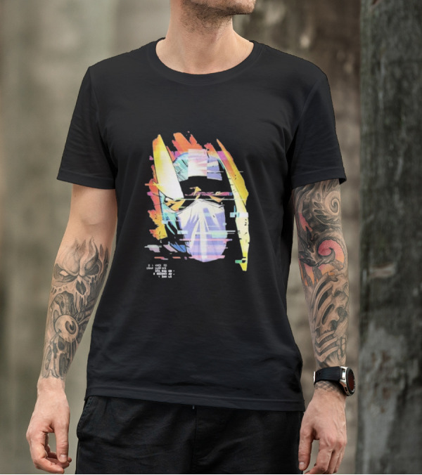 Insano Moon Man Helmet Glitch Neon Tech 92610 13-BS6 18 T-Shirt