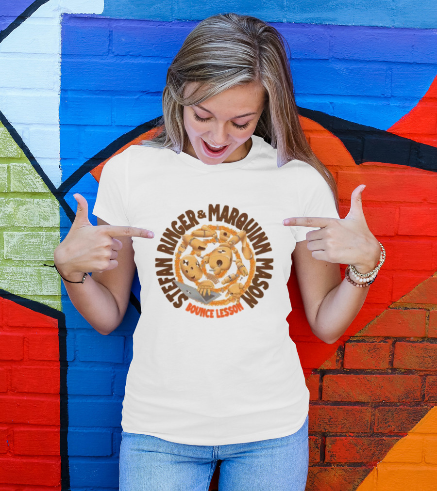 Stefan Ringer And Marquinn Mason Bounce Lesson Puppet Laptop Spiral T-Shirt