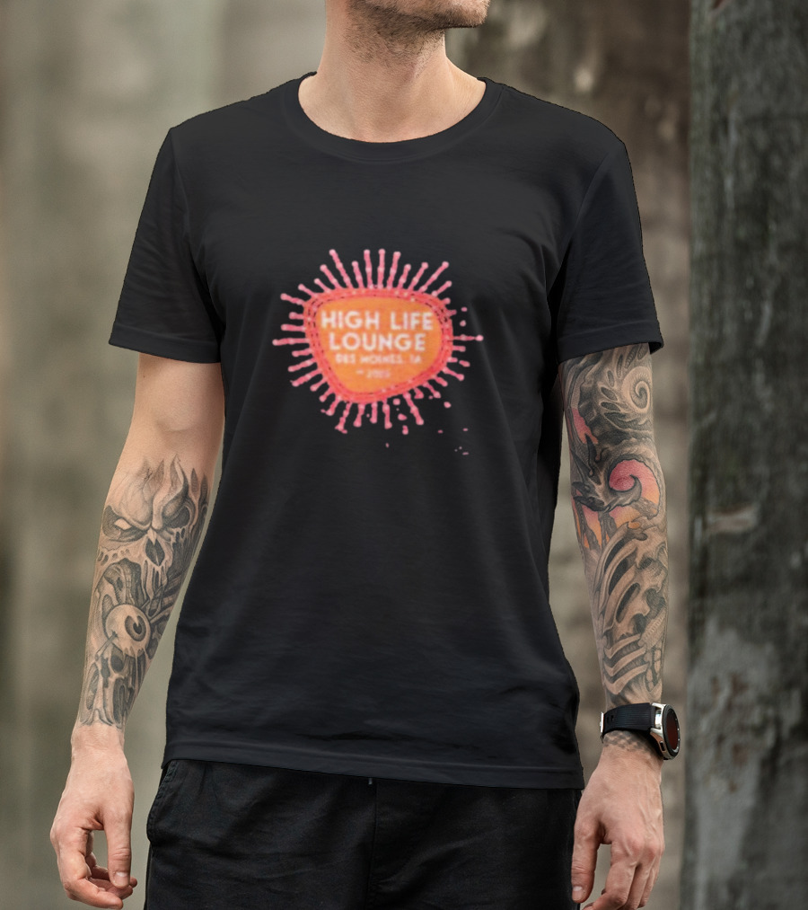 High Life Lounge Des Moines IA 1973 Vintage T-Shirt