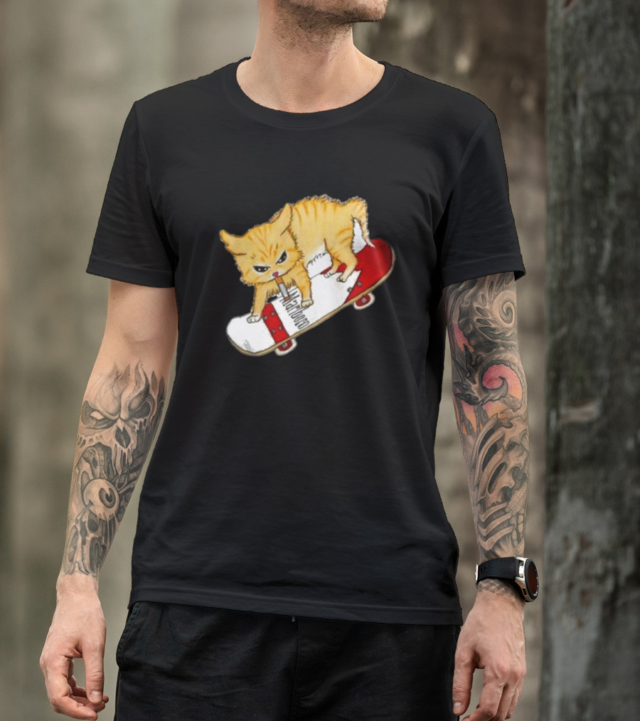 Lonely Kids Club Cig Cats Skateboarding Clarence Returns T-Shirt