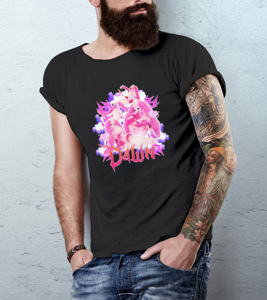 Dawnverse Dragcon Pink Fantasy T-Shirt