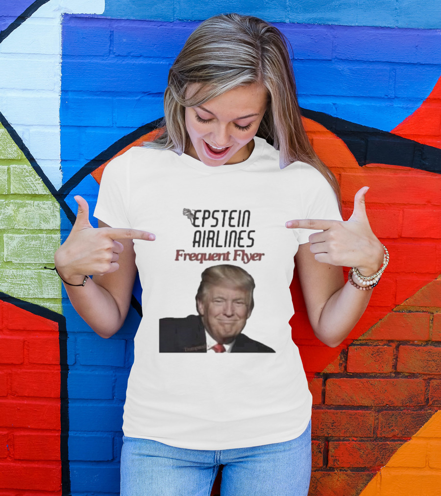 Epstein Airlines Frequent Flyer Donald Trump T-Shirt