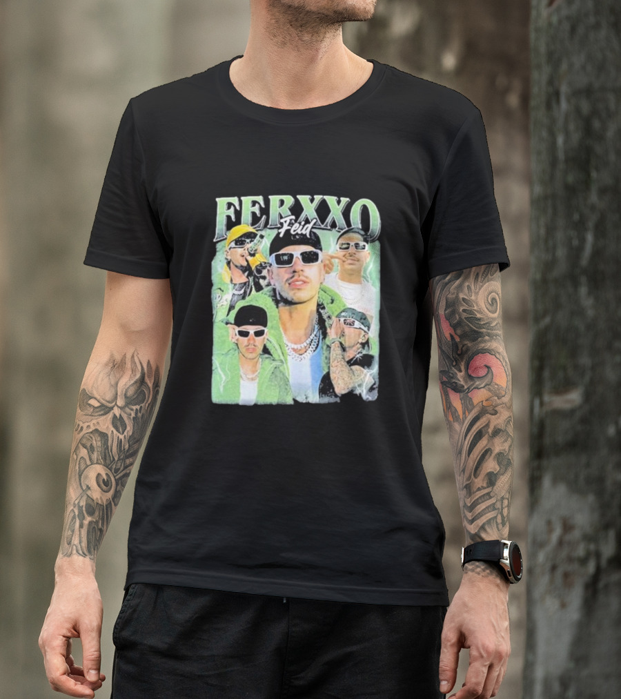 FERXXO Feid Green Style Collage T-Shirt