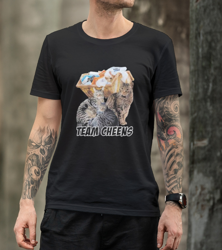 Team Cheens Cat Squad Dumpster Gathering T-Shirt