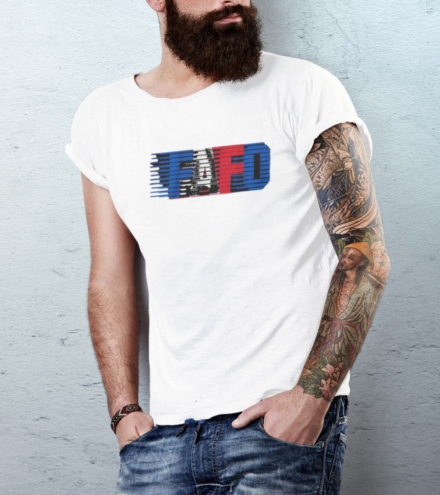 Usa Fafo Red White Blue Stripes T-Shirt