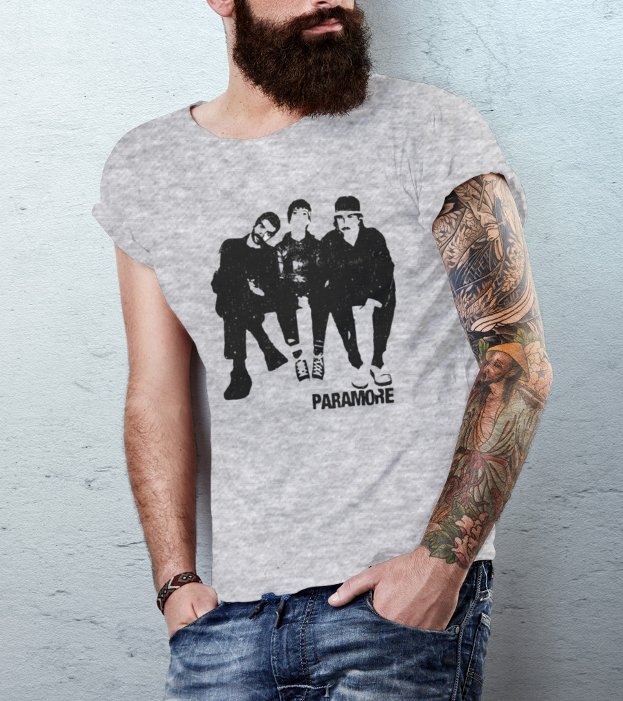 Paramore Music Group Photo Boyfriend Fit Girls T-Shirt
