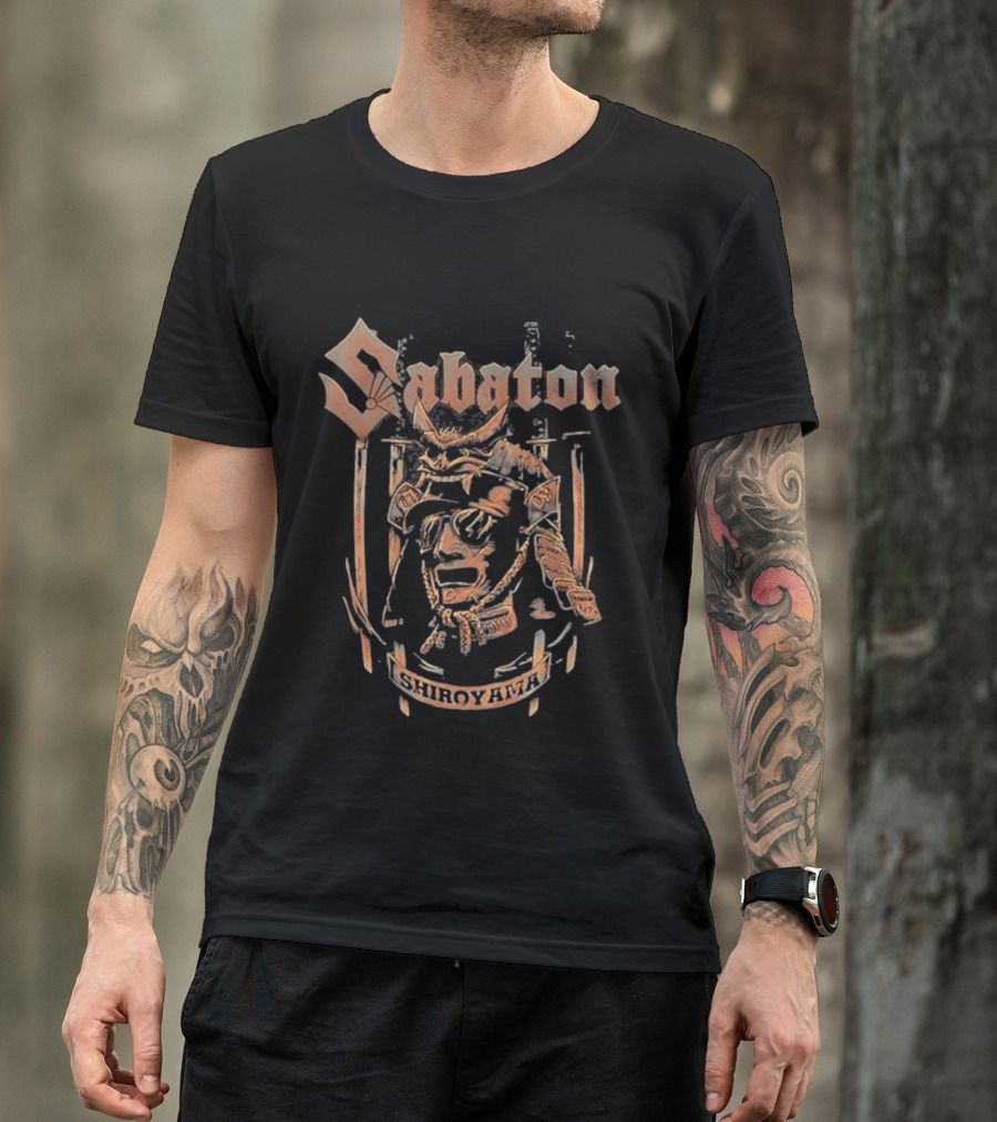 Sabaton Shiroyama Samurai Warrior Helmet Shield T-Shirt
