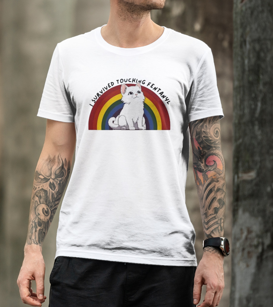 Naomi I Survived Touching Fentanyl Cat T-Shirt