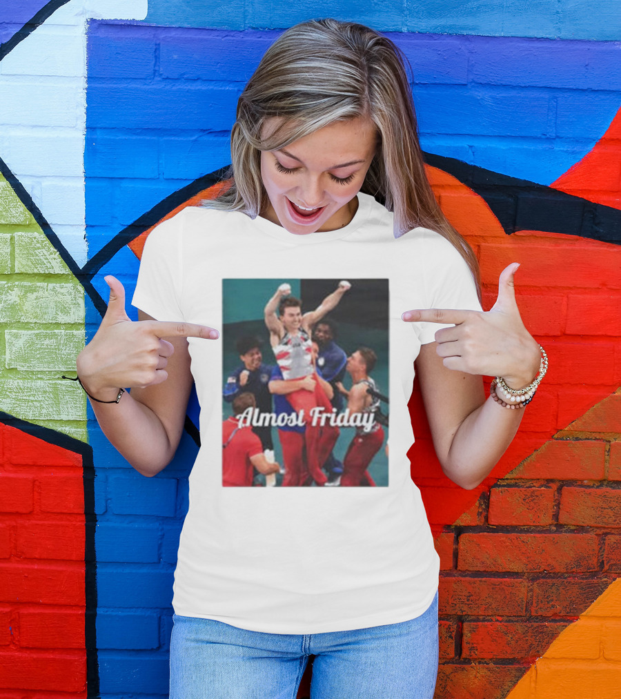 Paul Juda Celebratory Almost Friday Olympic Kid T-Shirt