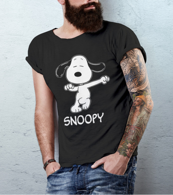 Snoopy Dance Style Peanuts Comic Character T-Shirt