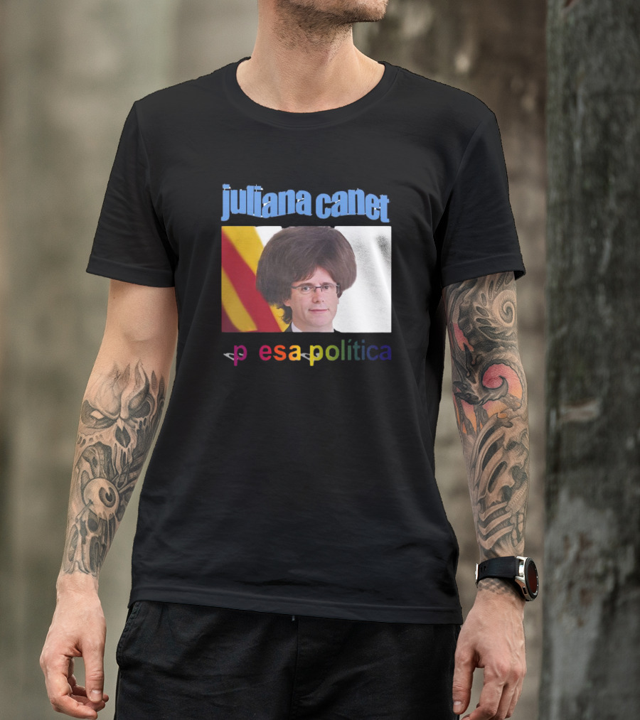 Juliana Canet Pesa Política Catalonian Flag Hair Photo T-Shirt