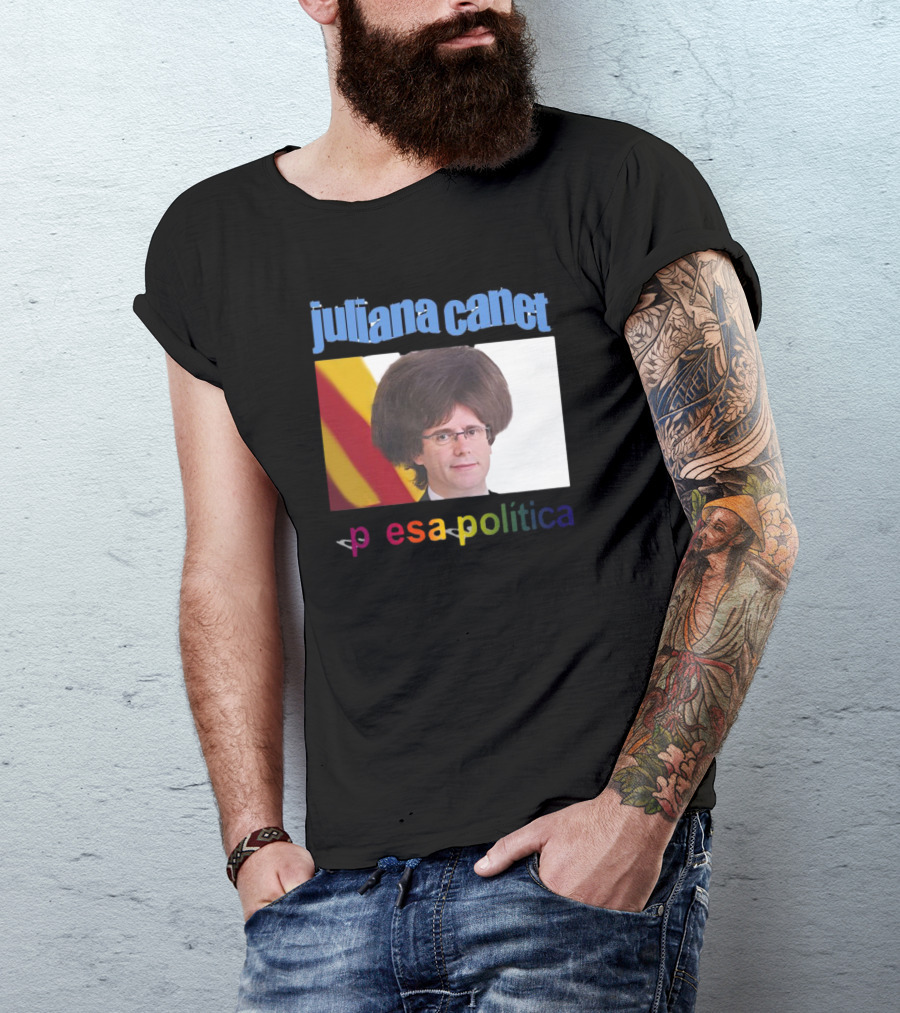 Juliana Canet Pesa Política Catalonian Flag Hair Photo T-Shirt