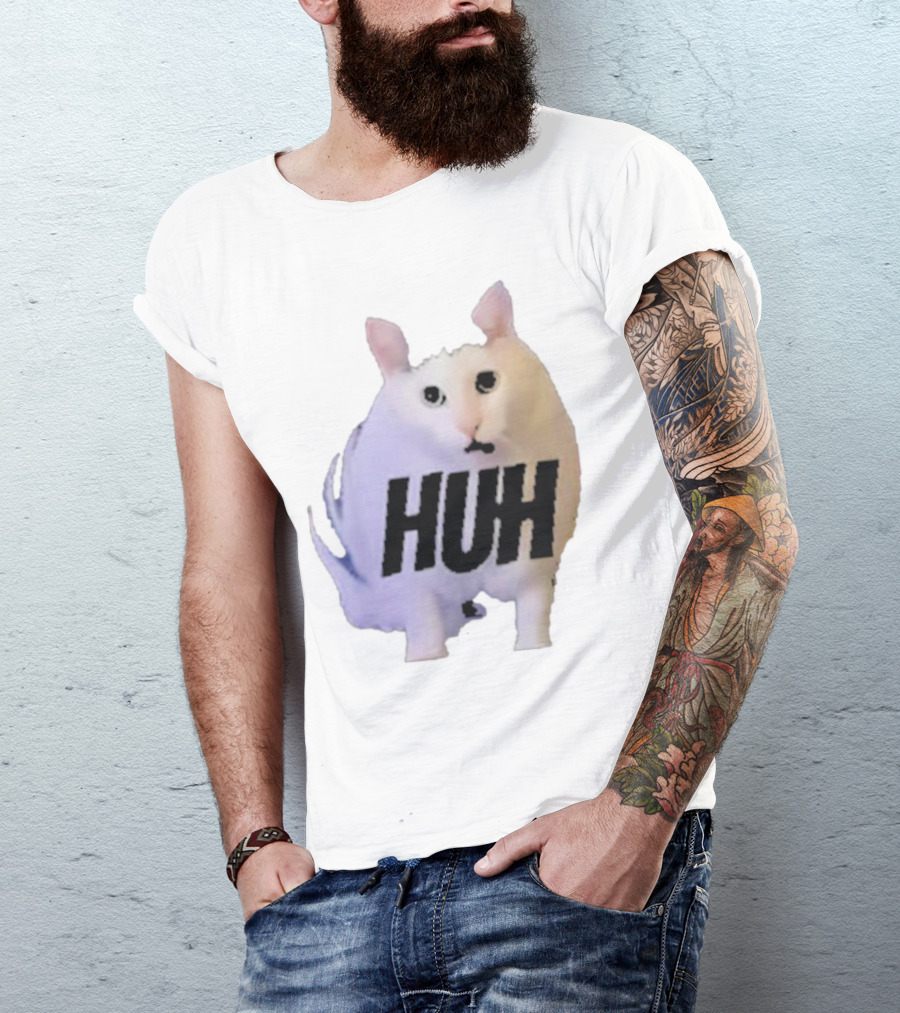 Huh Cat Meme Image T-Shirt