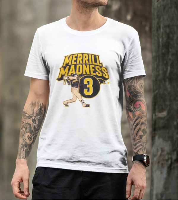 Jackson Merrill Madness 3 Baseball Player Swing T-Shirt
