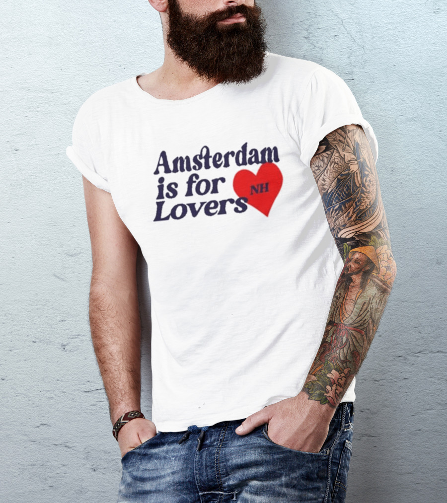 Amsterdam Is For Lovers NH Heart T-Shirt
