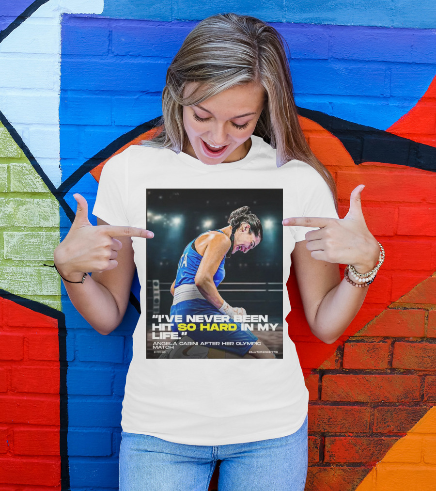 I’ve Never Been Hit So Hard In My Life Angela Carini Olympic Match Clutchpoints T-Shirt