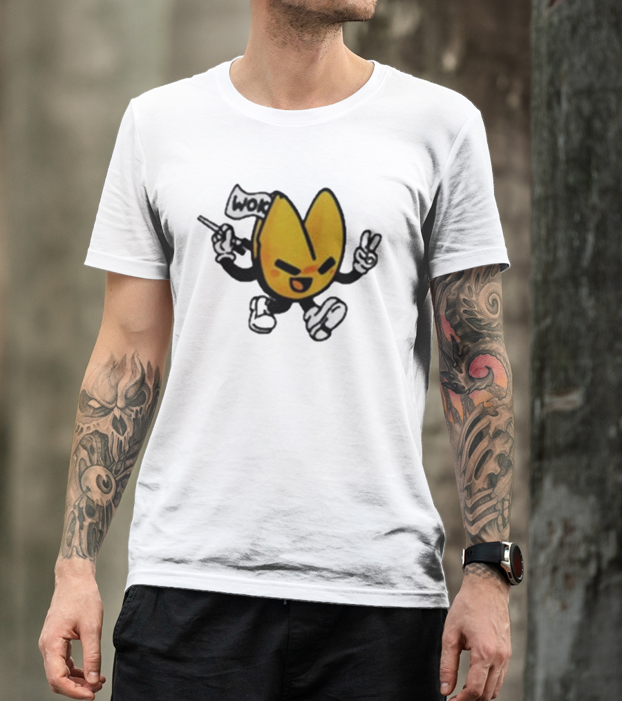 Retrokid Wok It’s Woks Inside That Counts Fortune Cookie Character T-Shirt